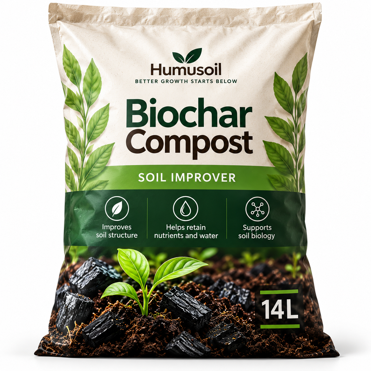 
                  
                    Biochar-Enriched Soil Improver | Humusoil
                  
                