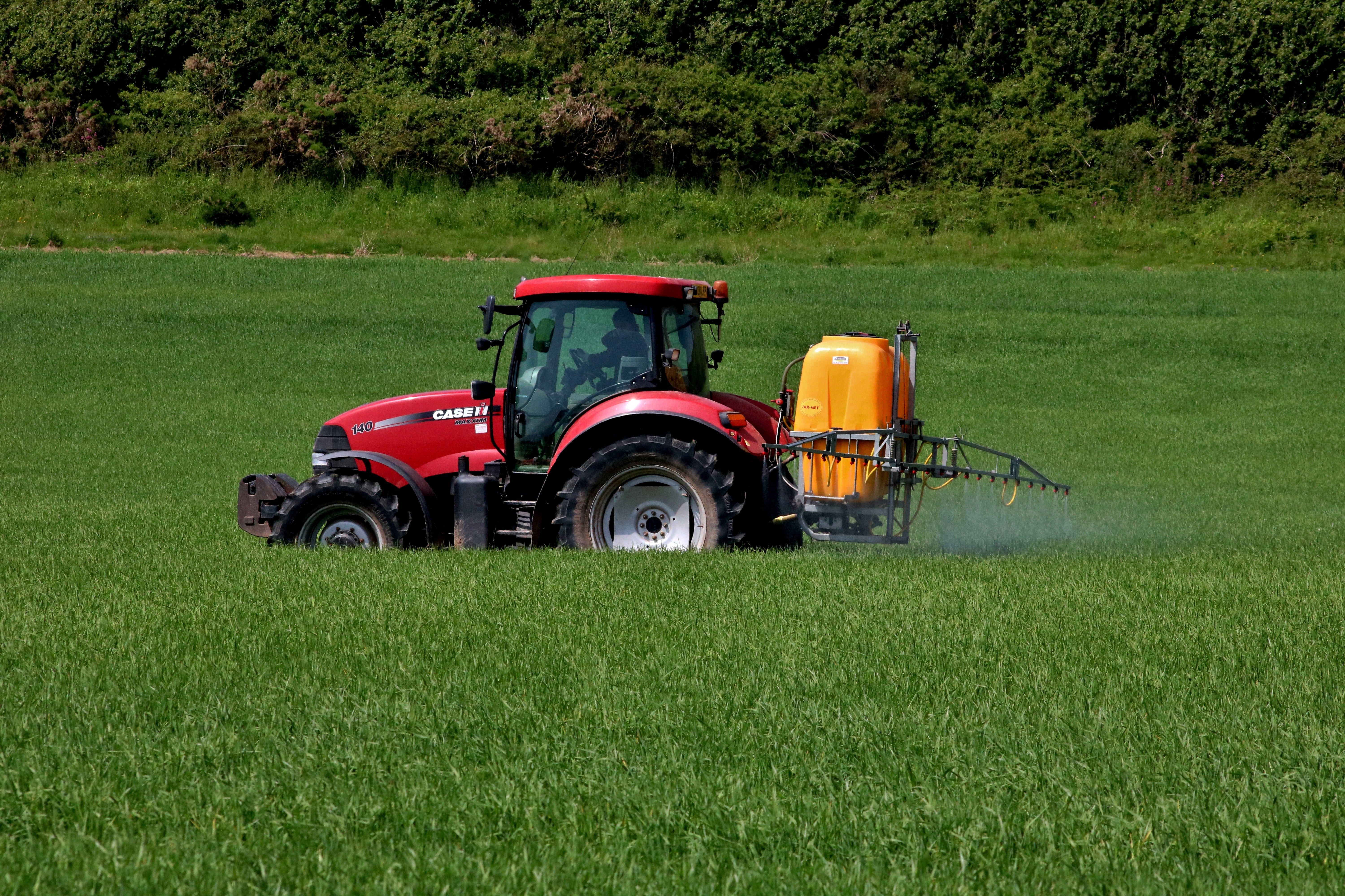 Applying Humusoil to agricultural land