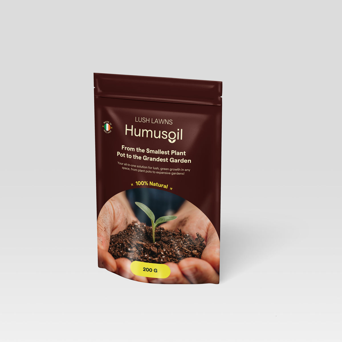 
                  
                    Humusoil Lush Lawns 200g pack – front packaging
                  
                